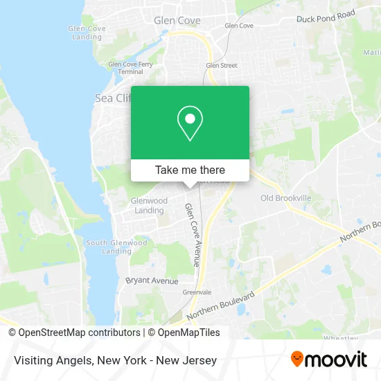 Visiting Angels map