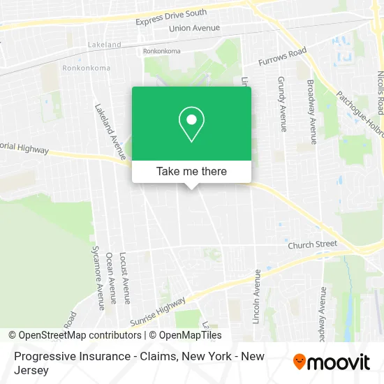 Progressive Insurance - Claims map