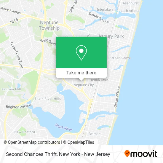 Second Chances Thrift map