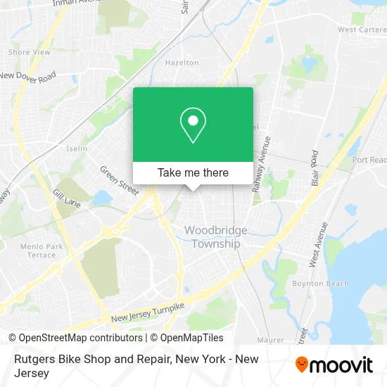 Rutgers Bike Shop and Repair map