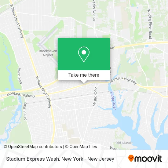 Stadium Express Wash map