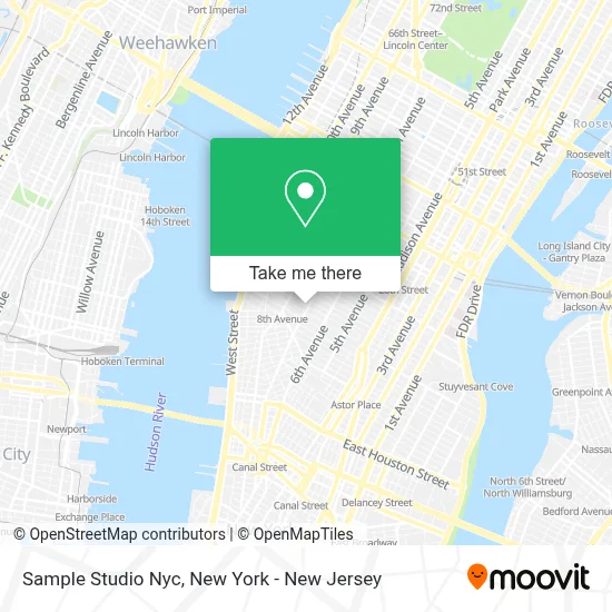 Sample Studio Nyc map