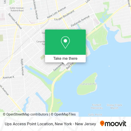 Ups Access Point Location map