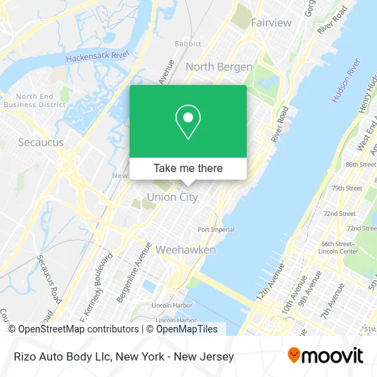 Rizo Auto Body Llc map