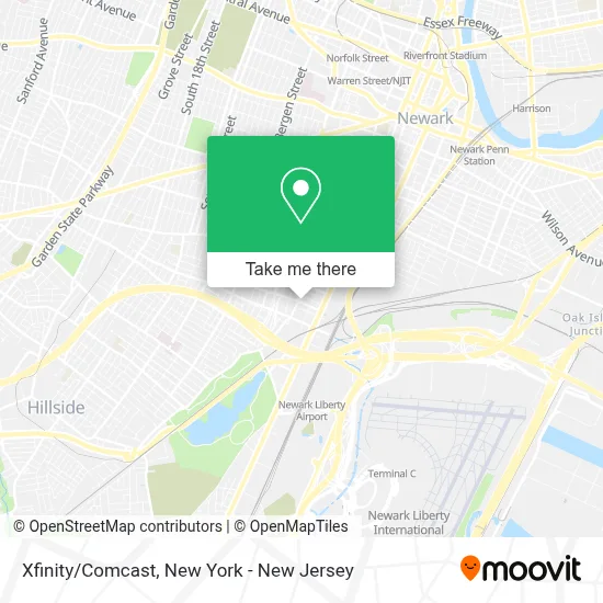 Xfinity/Comcast map