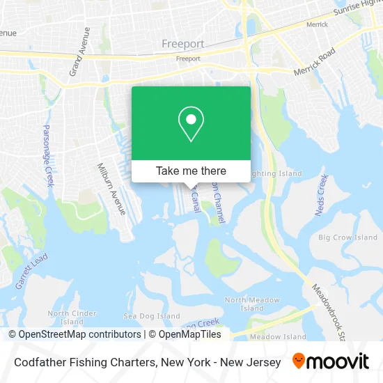 Codfather Fishing Charters map