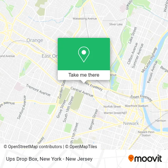 Ups Drop Box map