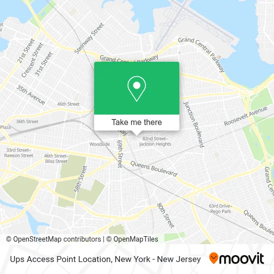 Ups Access Point Location map