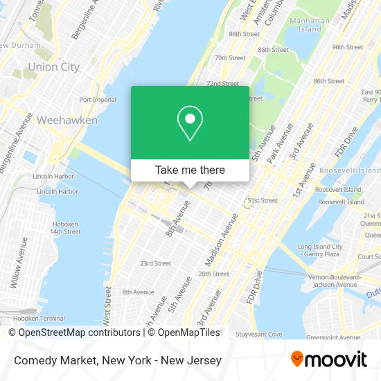 Comedy Market map