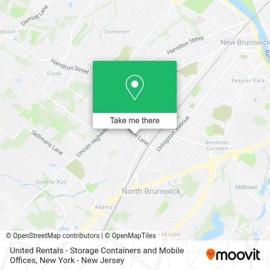 United Rentals - Storage Containers and Mobile Offices map