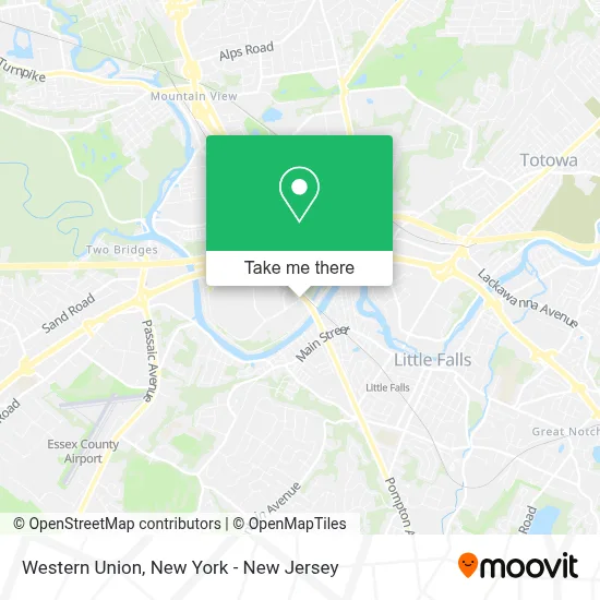 Western Union map
