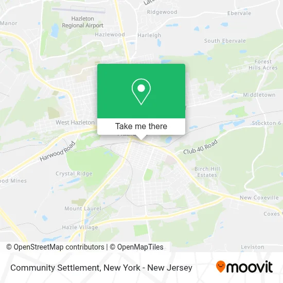 Community Settlement map