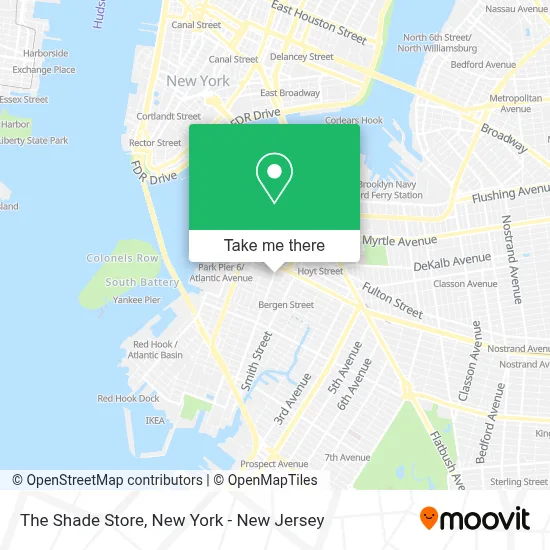 The Shade Store map
