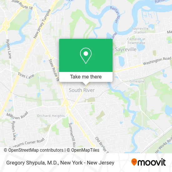 Gregory Shypula, M.D. map
