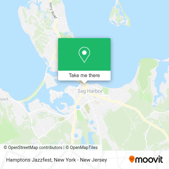Hamptons Jazzfest map