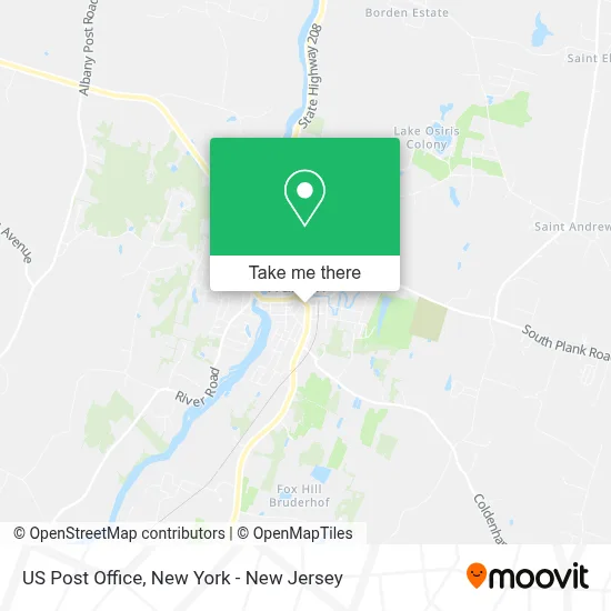 Us Post Office map