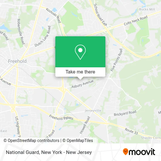 National Guard map