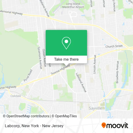 Labcorp map