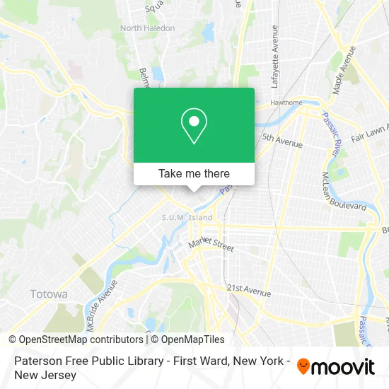 Paterson Free Public Library - First Ward map