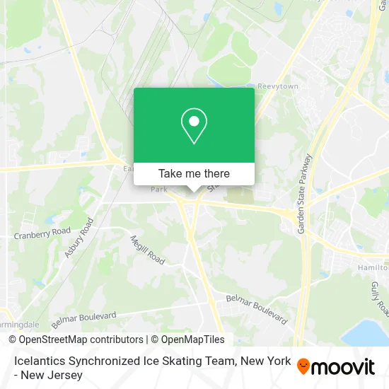 Icelantics Synchronized Ice Skating Team map