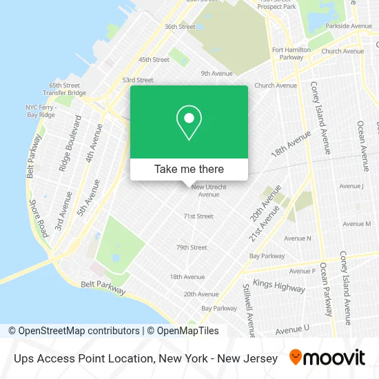 Ups Access Point Location map