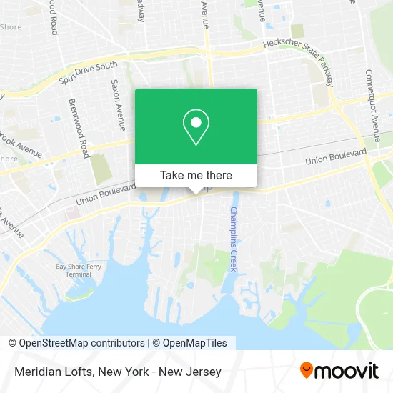 Meridian Lofts map