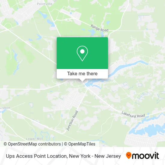 Ups Access Point Location map
