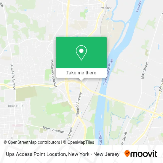 Ups Access Point Location map