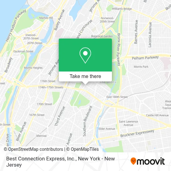 Best Connection Express, Inc. map