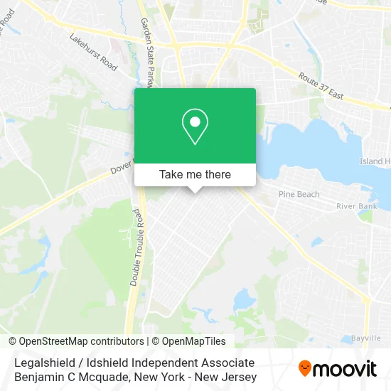 Legalshield / Idshield Independent Associate Benjamin C Mcquade map
