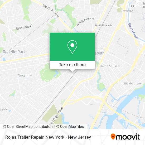 Rojas Trailer Repair map