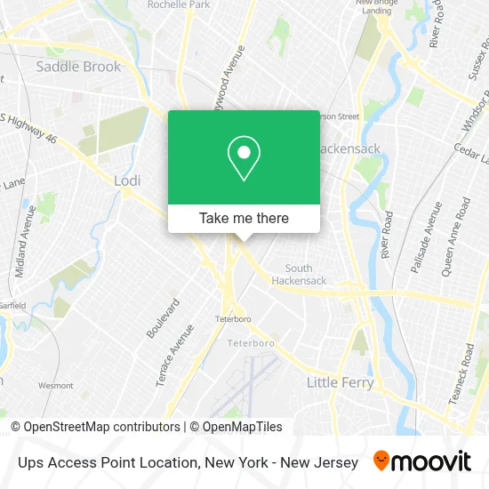 Ups Access Point Location map