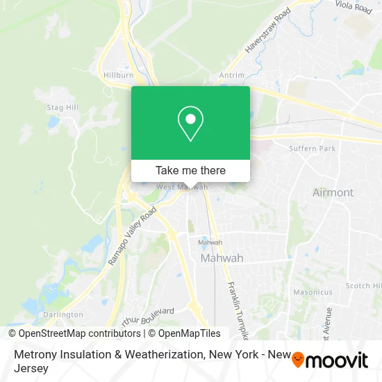 Metrony Insulation & Weatherization map