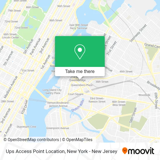 Ups Access Point Location map