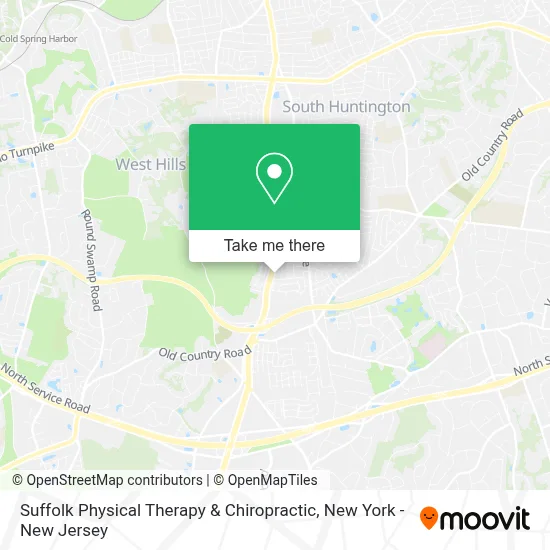 Suffolk Physical Therapy & Chiropractic map