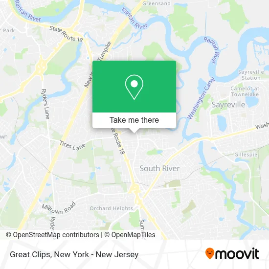 Great Clips map