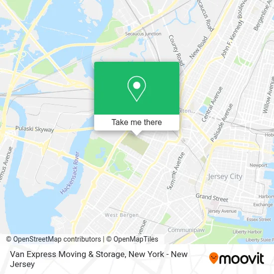 Van Express Moving & Storage map