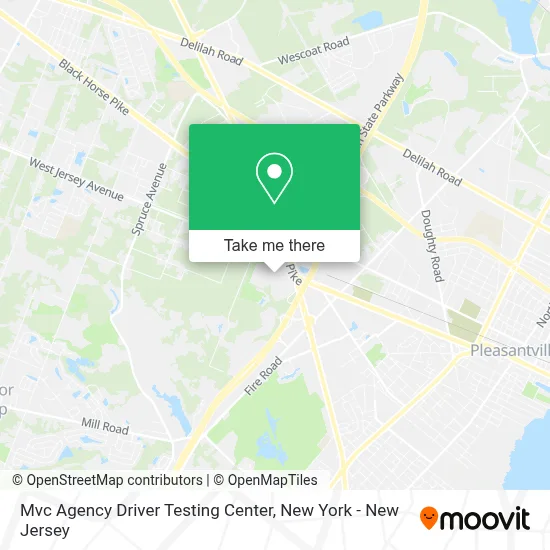 Mvc Agency Driver Testing Center map