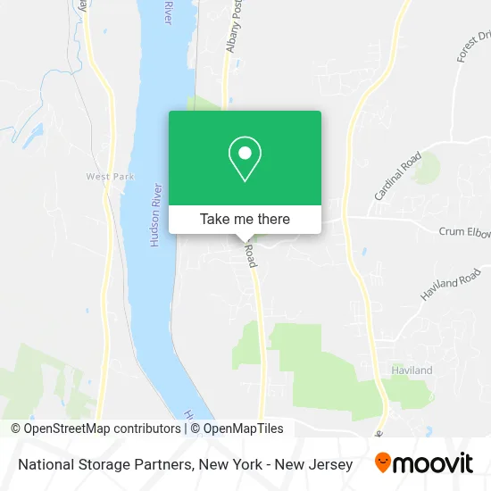 National Storage Partners map