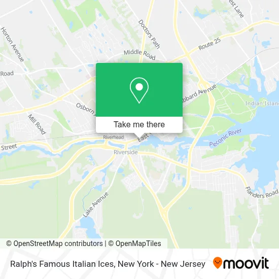 Ralph's Famous Italian Ices map