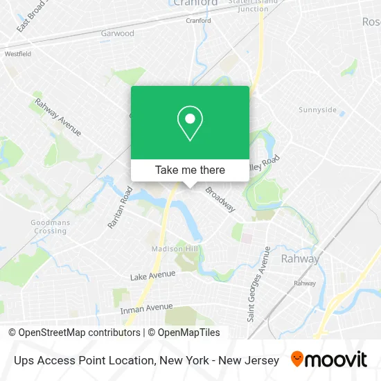 Ups Access Point Location map