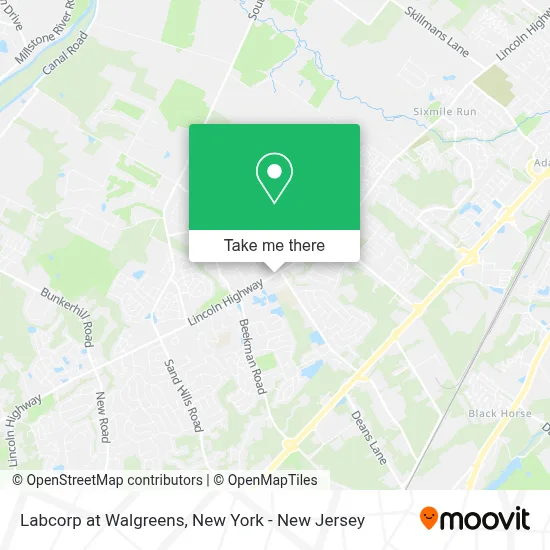 Labcorp at Walgreens map