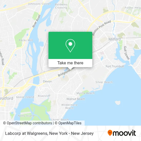 Labcorp at Walgreens map