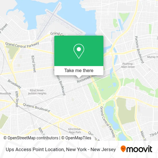 Ups Access Point Location map