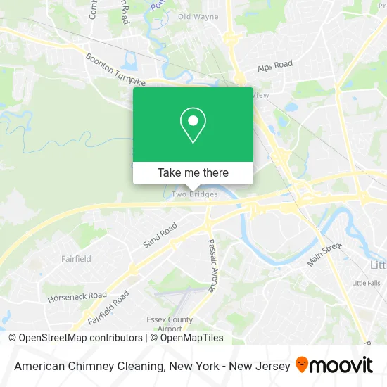 American Chimney Cleaning map