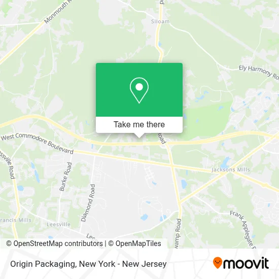 Origin Packaging map
