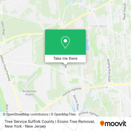 Tree Service Suffolk County | Econo Tree Removal map