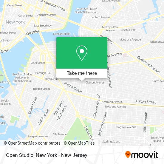 Open Studio map