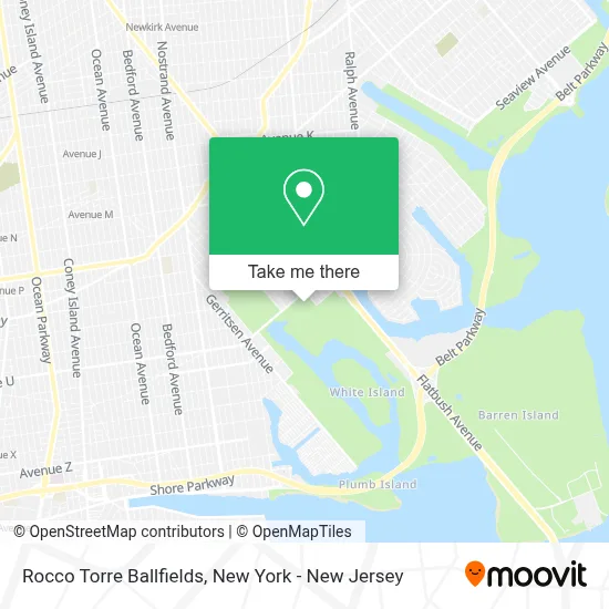 Rocco Torre Ballfields map