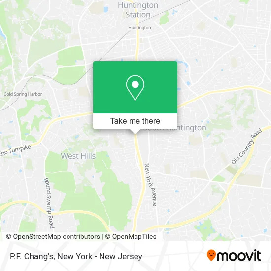 P.F. Chang's map